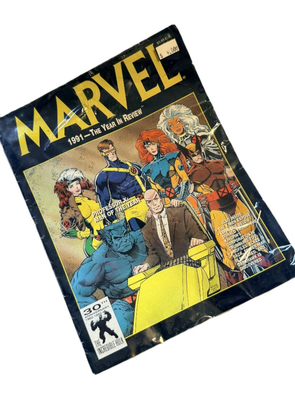 Marvel 1991 The Year In Review Xmen Vintage Comic